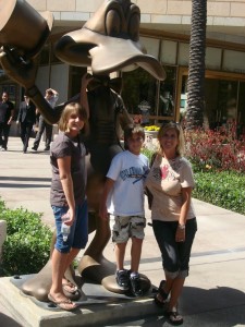 Naomi Loomis and her kids in Los Angeles