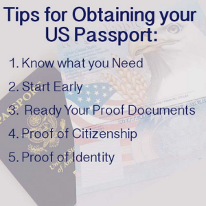 Tips for Obtaining Your U.S. Passport
